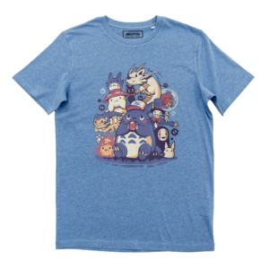 T-shirt grafica blu erica